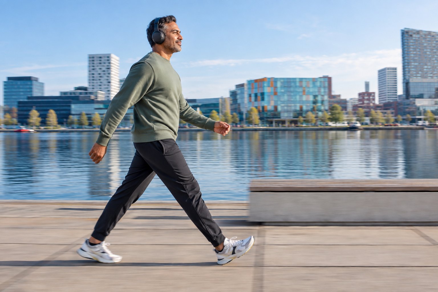 3 minutes of brisk walking