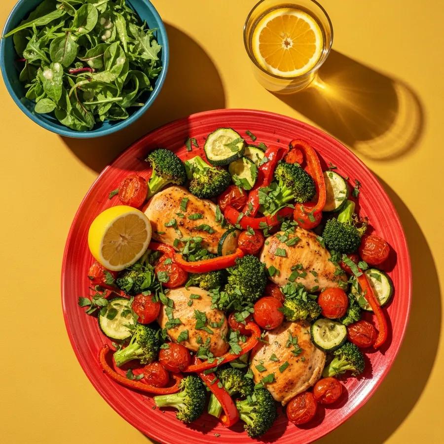 Sheet-pan chicken with vegetables, a recipe from GOOD.21