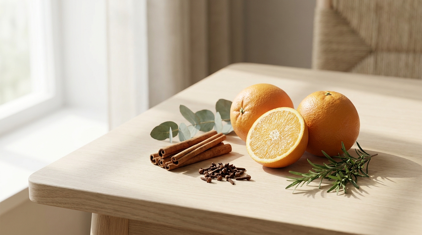 On Guard protective blend, with orange, cinnamon and clove
