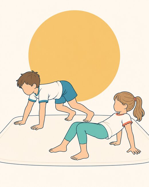Bear crawl and crab walk