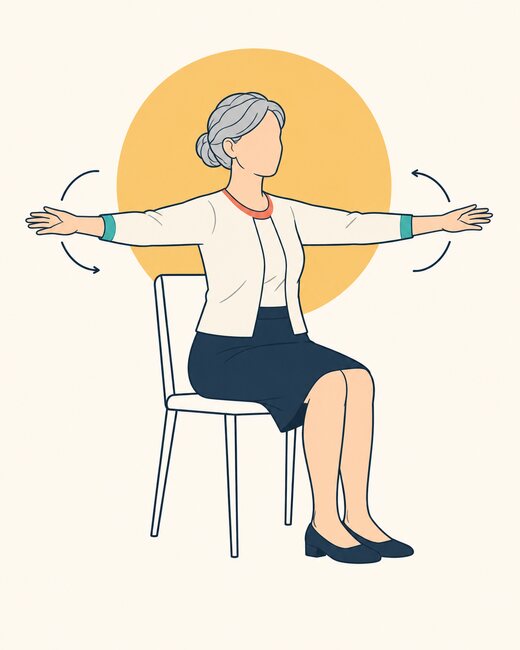 Arm circles in your chair