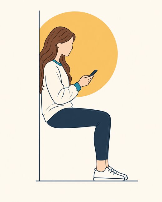 Wall sit while you text
